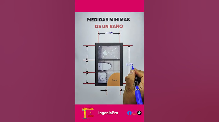 Medidas mínimas para baños pequeños según normativa #DiseñoDeBaños