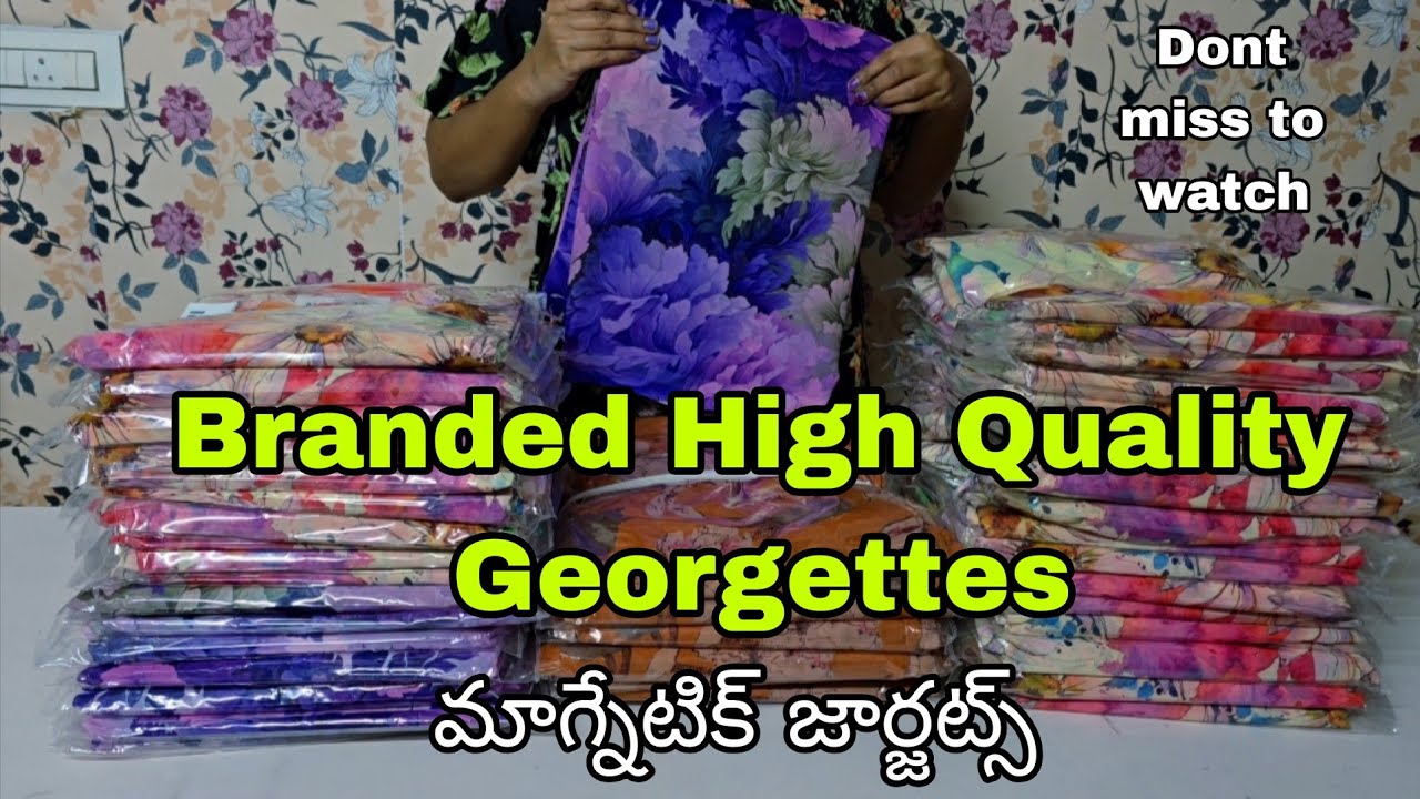 Branded High Quality Celebrity Georgettes ❤️మాగ్నేటిక్ జార్జట్స్ ❤️కొత్త కలెక్షన్ ❤️# Bela Brand ## 