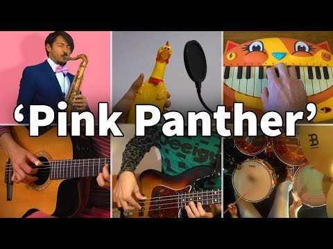 who-played-it-better:-the-pink-panther-theme-(chicken,-cat-piano,-drums,-bass,-saxophone,-guitar)