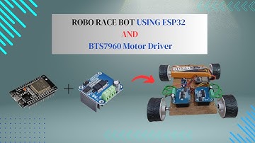 How to make Robo Race Bot using ESP32 and BTS7960 Motor Driver#electronic #robot #bts7960 #esp32 