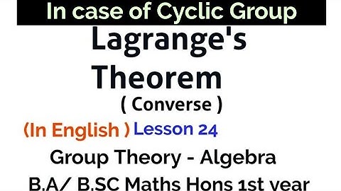 converse of Lagrange