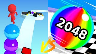 Famous Stack Rider VS Ball Run 2048 - All Level Gameplay Android,iOS - Big New Apk Update Profile