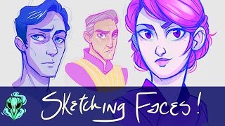 Sketching Faces || Digital Art Practice