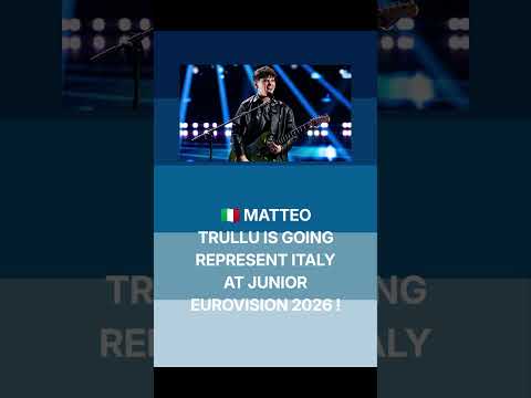 Video Matteo Trullu will represent Italy?? at the Junior Eurovision Song Contest 2026 in Malta! ??