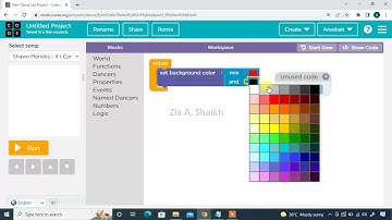 Change Background and Foreground of Dance Party | Code.org