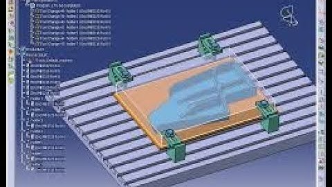 CATIA Machining Tutorial - With Simulation And NC Code Generation