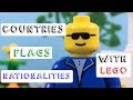 Countries Nationalities and Flags For Kids | Lego Stop Motion | English Vitamin Bubbles