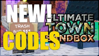 ULTIMATE TOWN SANDBOX CODES 🗺️[ROBLOX]🗺️