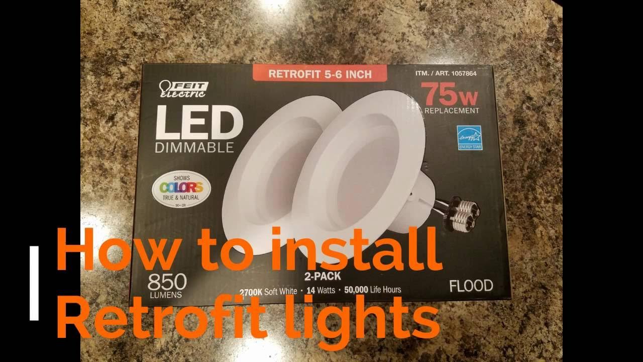 How to install LED RetroFit Costco kit Lights DIY YouTube