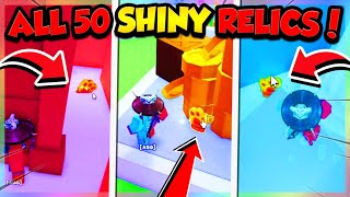 ALL 50 *SECRET* SHINY RELIC LOCATIONS in PET SIMULATOR 99!! (Roblox)