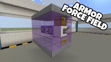 ARMOR FORCE FIELD USING COMMANDS TUTORIAL IN MINECRAFT BEDROCK EDITION!!!