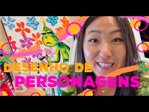 Desenhando personagens - ao vivo.