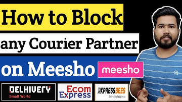How to Block or Unblock any Courier Partner in Meesho Seller dashboard | Meesho Pickup Not Done