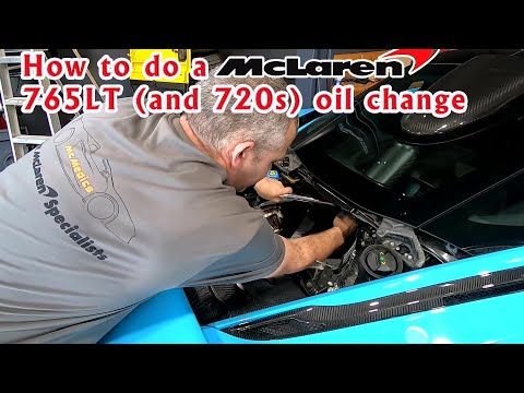 Full How To Mclaren 765Lt And 720S Oil Change