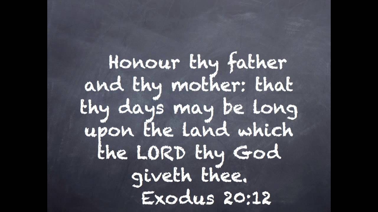 Exodus 20 12 KJV YouTube