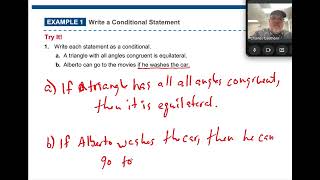 2.2 Geometry A Conditional Statement Video