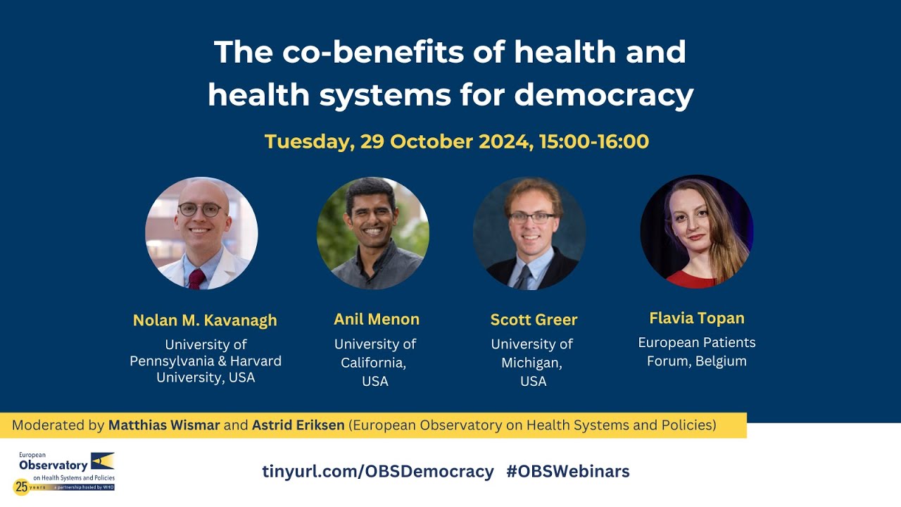 The co-benefits of health and health systems for democracy