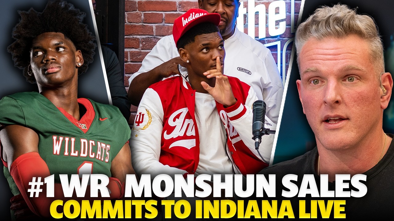 #1 WR Recruit Monshun Sales Commits To Indiana LIVE On The Pat McAfee Show