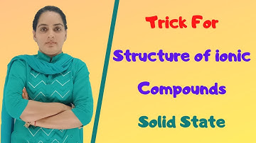 Structure of Ionic Compounds | Class 12 Chemistry  Solid State | IIT-JEE|NEET | Sunita Mam
