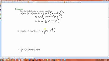 Rewriting an Expression Within One Log Function