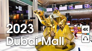 Dubai Mall 🇦🇪 UAE, Fashion Avenue, Galeries Lafayette, Level Shoes [4K] Walking Tour