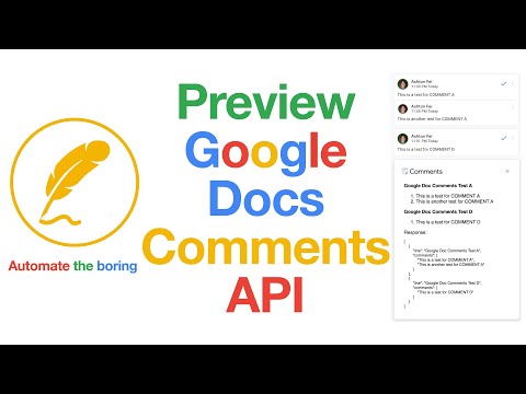[Preview] Build a Google Docs Comments API with Apps Script