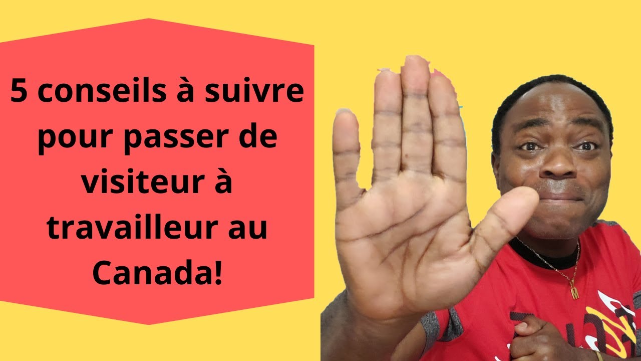 Si t'as envie de trouver un emploi au Canada en tant que visiteur ...