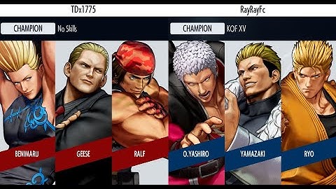 KOF XV 🔥 TDx (Ralf/Geese/Benimaru) vs RayRayFc (O.Yashiro/Yamazaki/Ryo) KOF XV Replays 🔥 Steam
