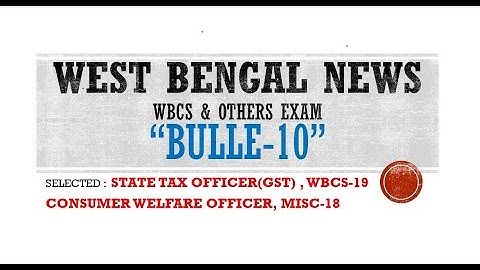 WBCS CURRENT AFFAIRS | HOT TOPICS | WBCS OFFICER | Success Epicenter