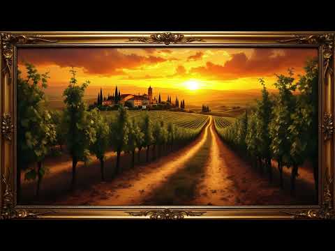 Frame TV Art 4K Tuscan Vineyard Sunset 2 Hour Screensaver For Samsung Frame TV 