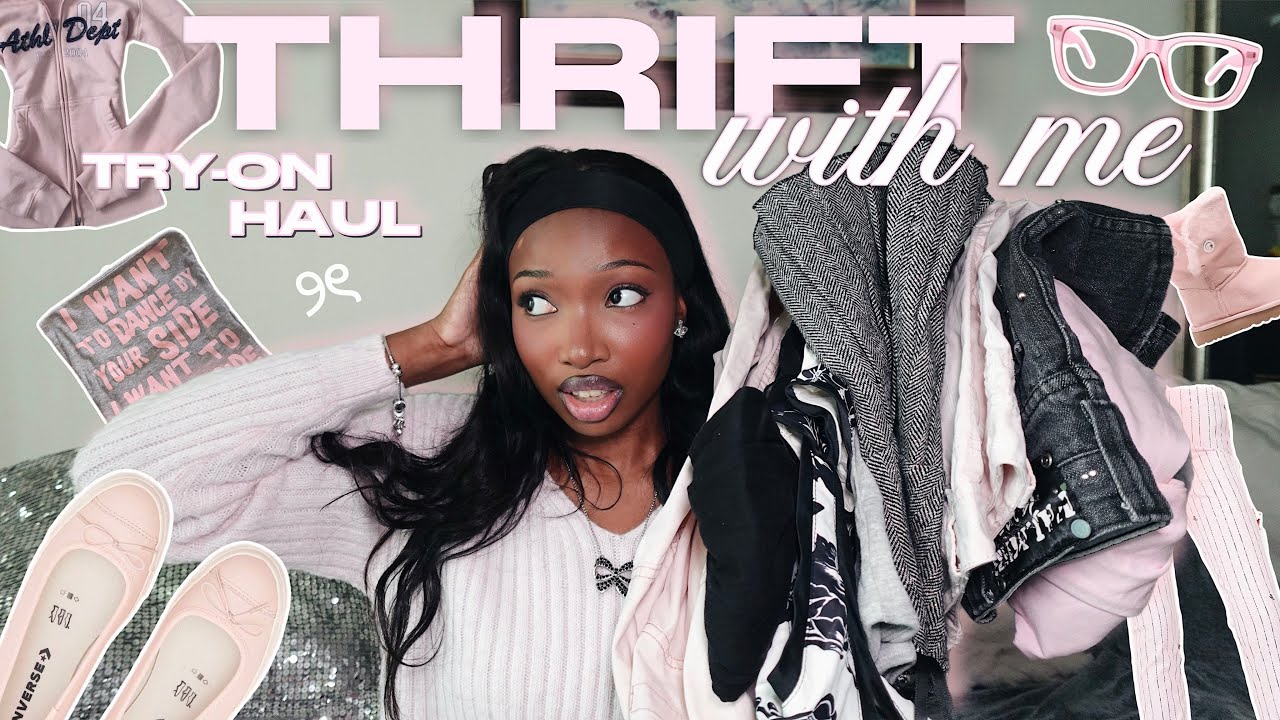 THRIFT WITH ME ♡ try on haul + online thrifting + fall outfit inspo 🎀 ...