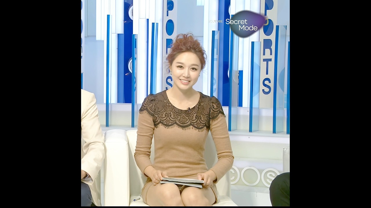 (밝기조정) 161106 김민아 아나운서 각선미 고화질 4k announcer broadcasting accident