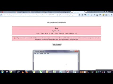 How to resolve #1045 - Access denied for user 'root'@'localhost'