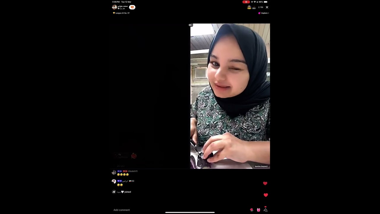 لايف تيك توك محمد حولي