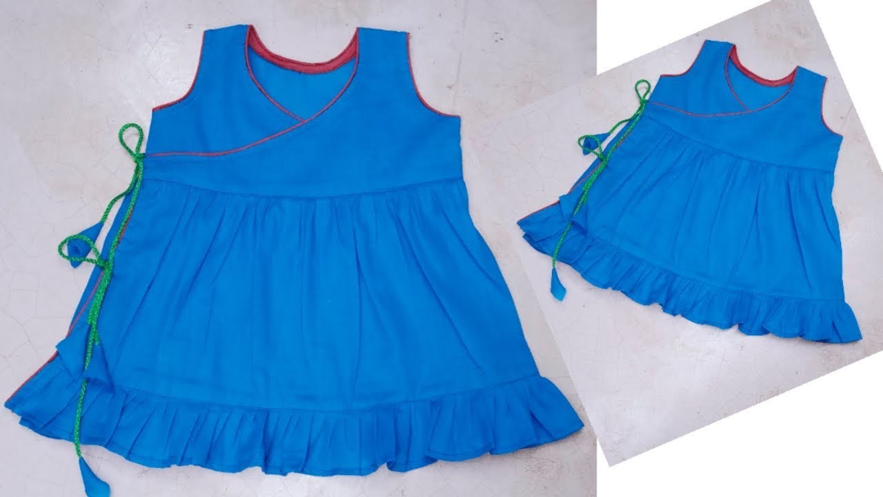 6 months -1 year's old beautiful baby frock design cutting and ...