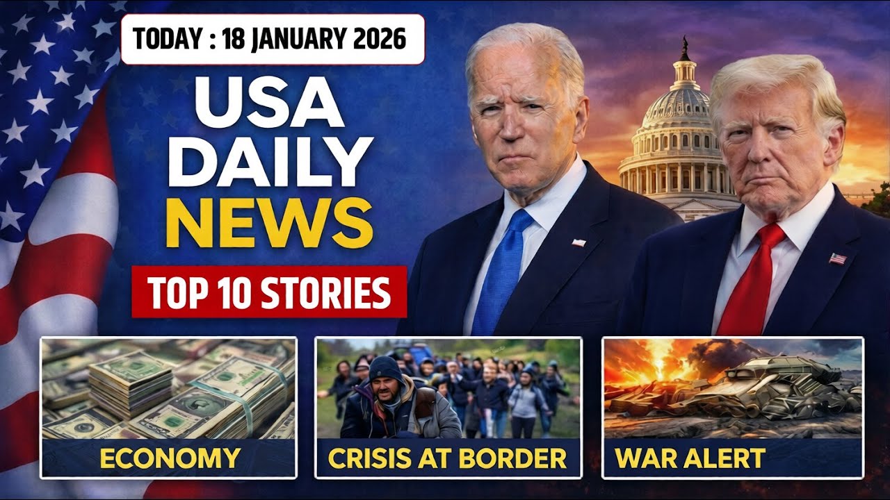 USA Daily News | Last 24 Hours | January 18, 2026 | USA24 Brief
