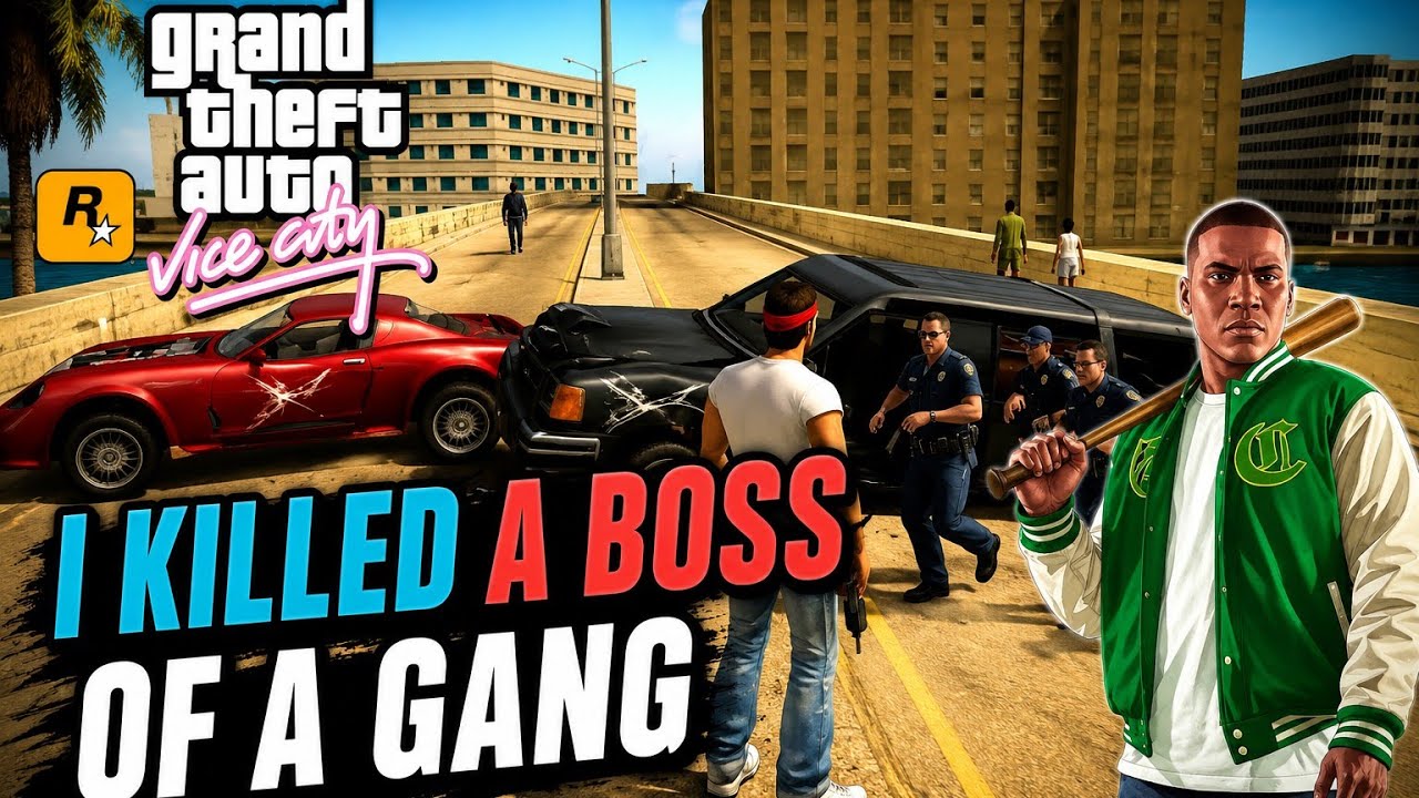 I killed a boss of a gang in GTA vice city 😱