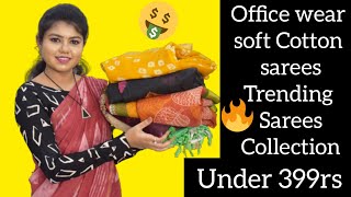 Office wear soft cotton sarees|trending saree collection under 399rs|Amazon saree|beflawsomebynithya screenshot 5