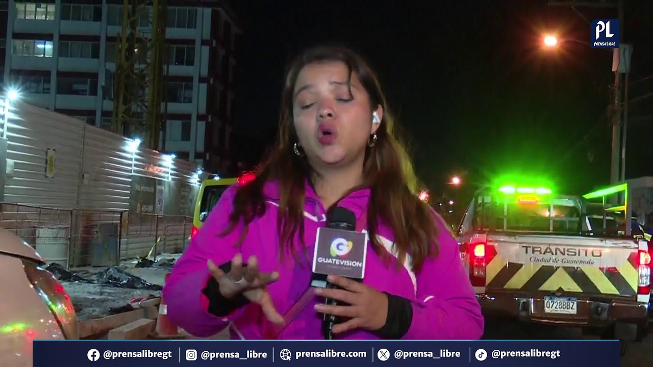 Deslizamiento en obra de zona 14 deja trabajadores soterrados: uno murió y buscan a más