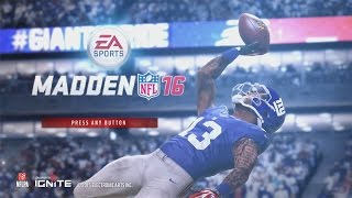 Madden NFL 16 - EA Early Access, Intro and Tutorial On New Mechanics (Xbox One Gameplay)
