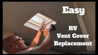 RV Vent Cover Replacement.  The Easy RV Repair.  Camco and Hengs Vents.  14”x14”.