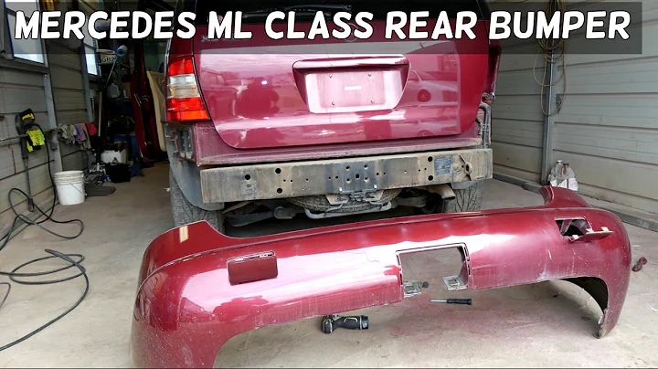 MERCEDES W163 REAR BUMPER REMOVAL REPLACEMENT ML320 ML430 ML350 ML500 ML270 ML230