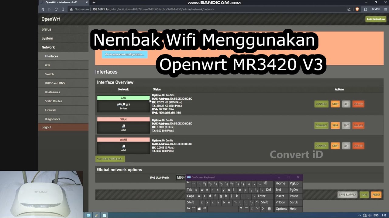 Cara Nembak Wifi Tetangga Menggunakan Openwrt TpLink MR3420 V3 - YouTube