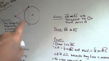 Equal Tangents Theorem and Proof (Geometry #174)