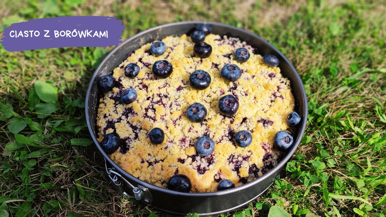 Błyskawiczne ciasto borówkowe, na pewno masz te składniki w domu !!!!