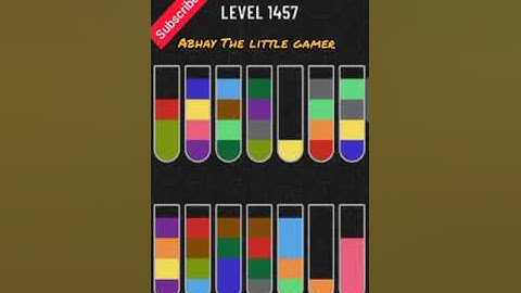 Water sort puzzle level 1457
