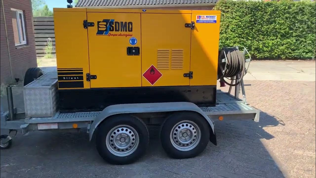 Starting up 30 KVA SDMO industrial Generator with perkins Engine