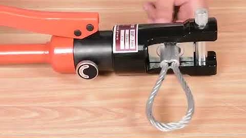 HOW TO USE HYDRAULIC CRIMPING TOOLS