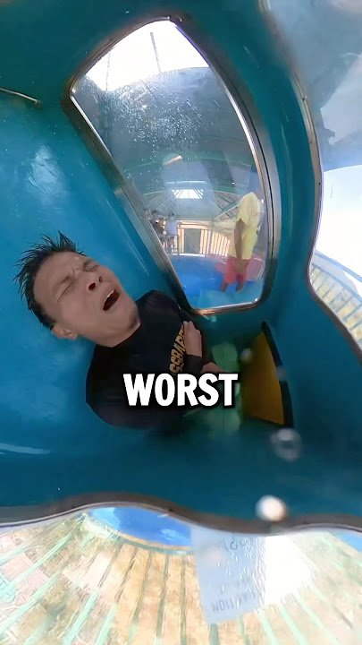 He Got Stuck in a Water Slide!