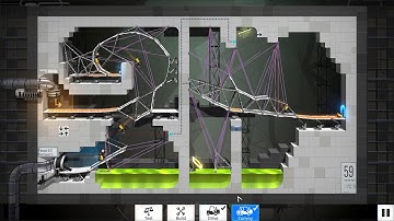 Bridge Constructor Portal Level 59 Convoy (Spent $157900)